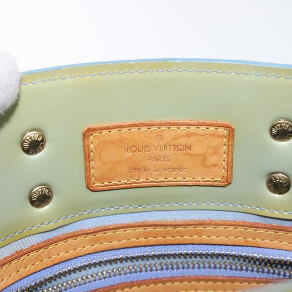 LOUIS VUITTON Monogram Vernis Reade PM Hand Bag Baby Blue - Picture 15 of 16